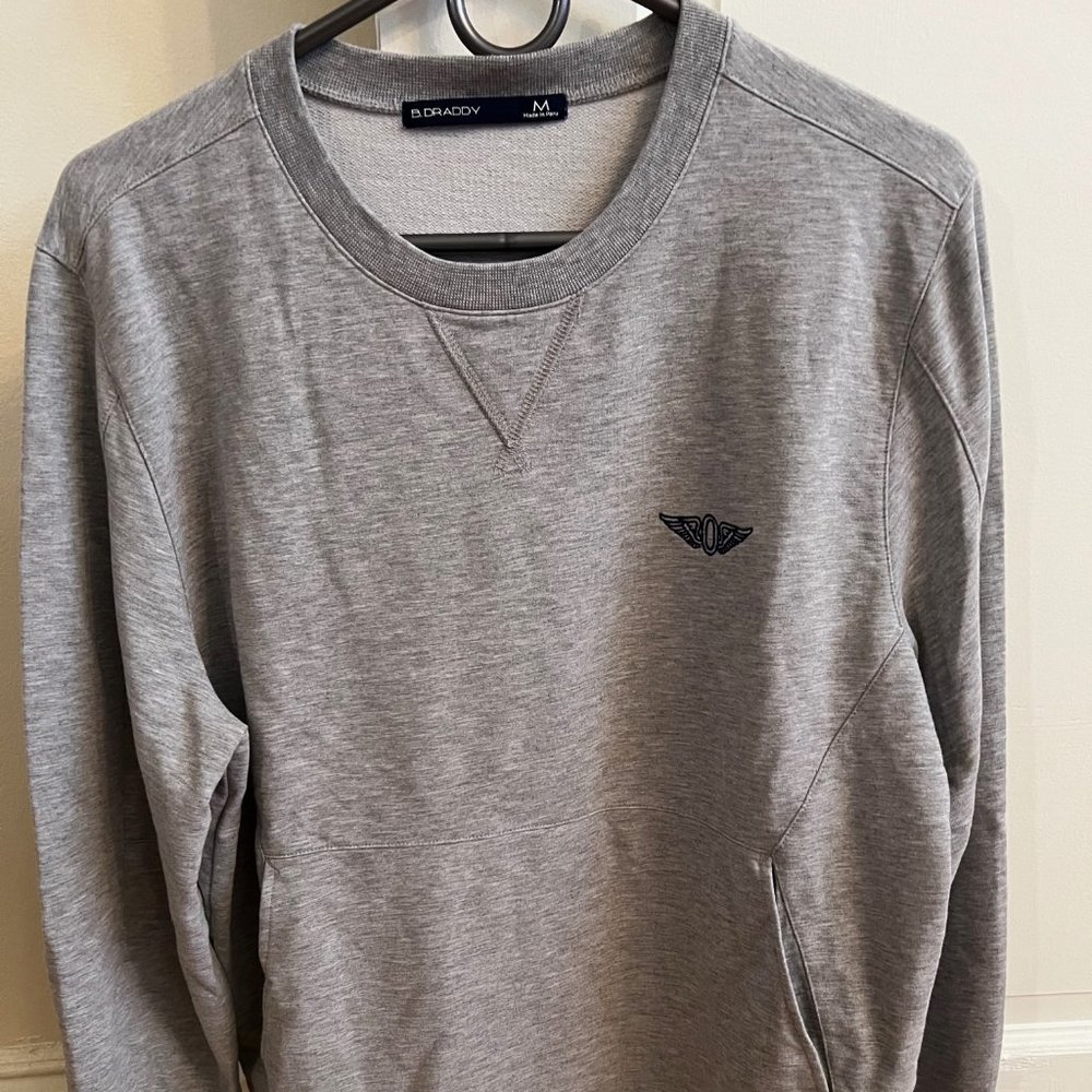 Olympic Club B Draddy grey sweatshirt pockets MED